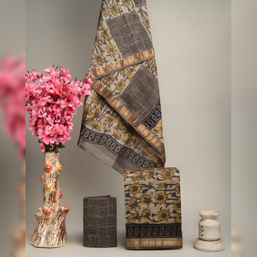 MAHESHWARI SILK SUIT-SURAJMUKHI